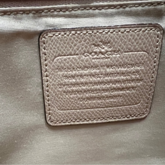 Coach Beige Leather Tote Bag, Coach Tan Large Crossgrain Street Tote - Picture 8 of 8